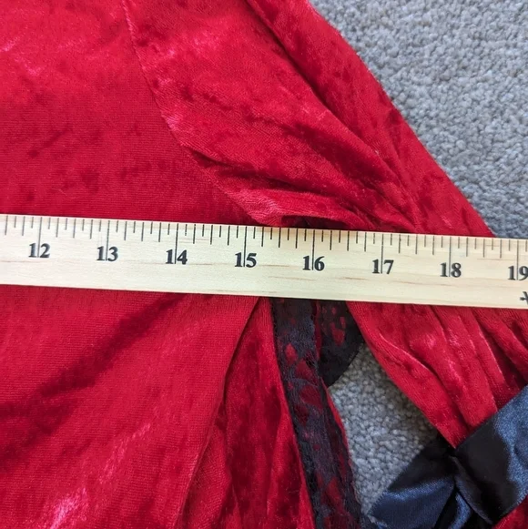 Gothic Red Velvet Red Riding Hood Lolita Costume - Picture 8 of 9
